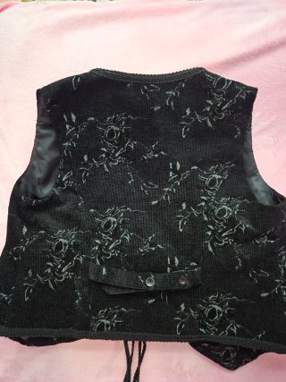 Chaqueta Simple Retro Negra Talla S