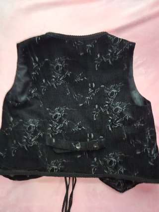 Chaqueta Simple Retro Negra Talla S