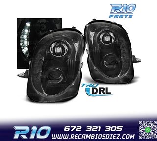 FAROS ALFA ROMEO MITO 08- LUZ DIURNA REAL FONDO NEGRO