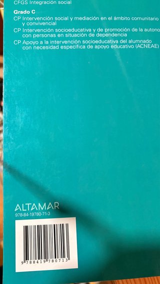 Libro Inserción Sociolaboral CFGS Integración Soci