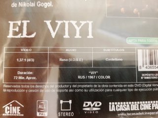 El Viyi DVD idioma Ruso