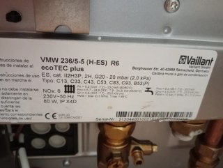 Caldera Vaillant ecotec Plus