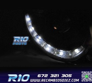 FAROS MERCEDES CLASE CLK W209 02-09 LUZ DIURNA FONDO NEGRO