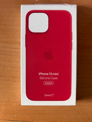 Funda iPhone 13 Mini Roja Oficial Silicona