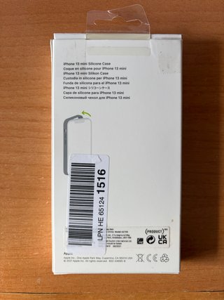 Funda iPhone 13 Mini Roja Oficial Silicona