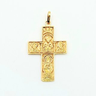 Colgante Oro 18K, Cruz, 4.21gr