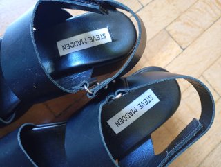 Sandalias plataforma Steve Madden negras