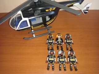 Playmobil-Lot fuerzas especiales 9360 9363 policia