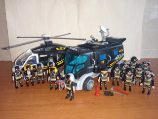 Playmobil-Lot fuerzas especiales 9360 9363 policia