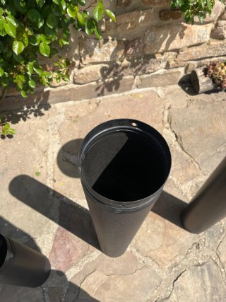 Pack Tubos Chimenea DINAK Ø150 Negro Mate