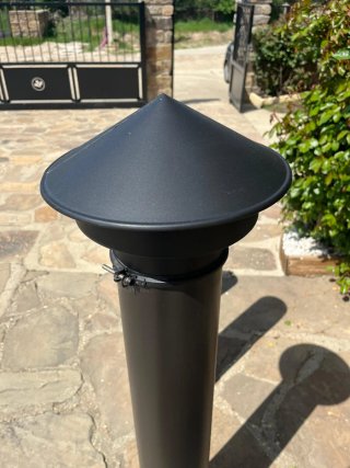 Pack Tubos Chimenea DINAK Ø150 Negro Mate