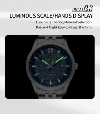 Reloj Naviforce Hombre Azul y Plateado
