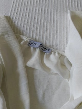 Top blanco Valentina talla 48