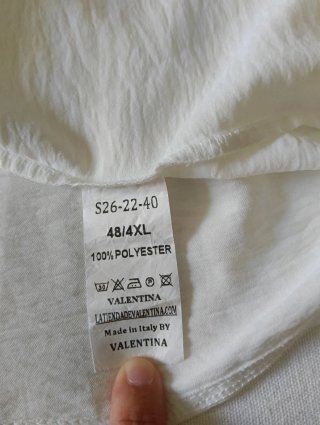 Top blanco Valentina talla 48