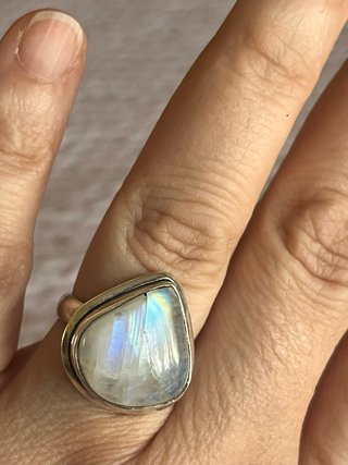 Anillo Piedra Luna T.17-18