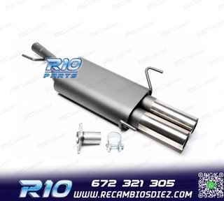 SILENCIOSO ESCAPE PARA OPEL ASTRA 1998-2009 x2