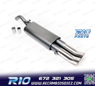 SILENCIOSO ESCAPE PARA VOLKSWAGEN VW GOLF II 1983-1991 x2 DT
