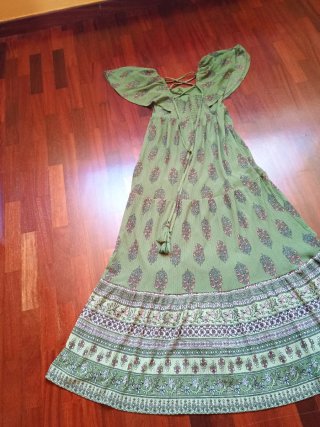 Vestido Zara Verde T S
