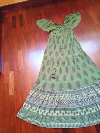 Vestido Zara Verde T S