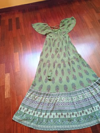 Vestido Zara Verde T S