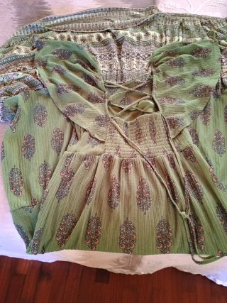Vestido Zara Verde T S