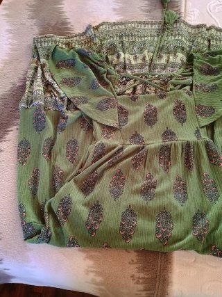 Vestido Zara Verde T S