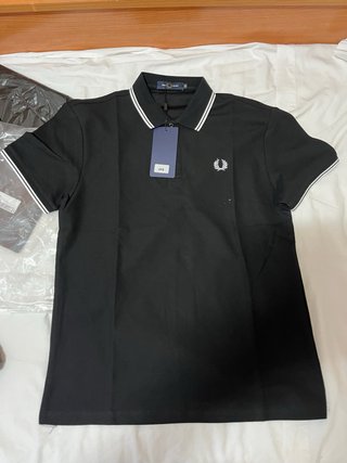 Polo Fred Perry Negro Talla M