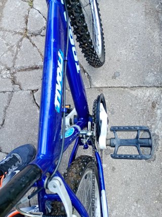 Bicicleta de Montaña Azul y Amarilla