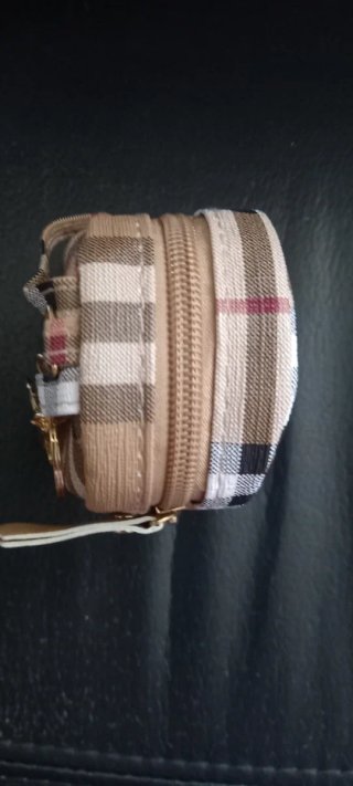 Mini Mochila Llavero Cuadros Nueva