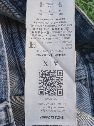 Jeans Armani Exchange J13 Slim Fit Taglia 30