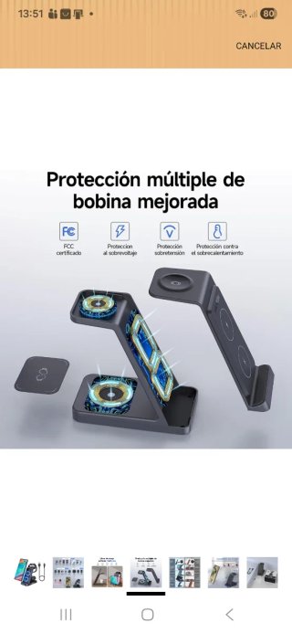 Caricatore wireless MANKIW 3 in 1
