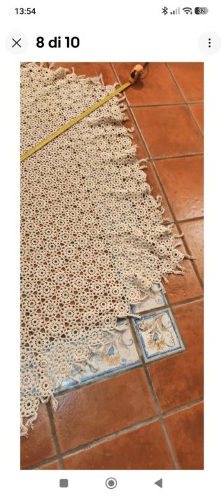 Tovaglia uncinetto vintage Sud Tirolo