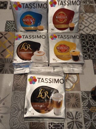 Cafetera Bosch Tassimo + Cápsulas Marcilla y L'OR