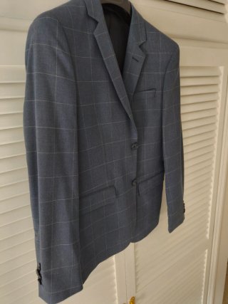 Americana Mango Talla 44 Slim Fit Cuadros