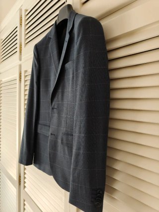 Americana Mango Talla 44 Slim Fit Cuadros
