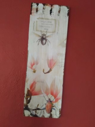 Cuadro Decorativo Colibrí y Flores