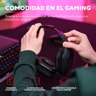 Trust Gaming auriculares gaming cómodos micrófono