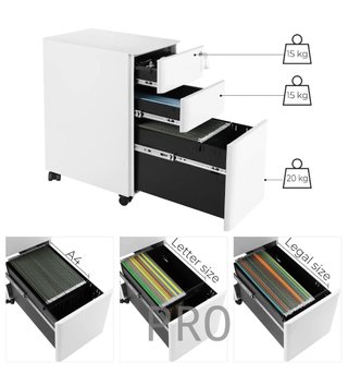 Archivador móvil para oficina - Songmics