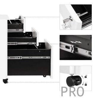 Archivador móvil para oficina - Songmics