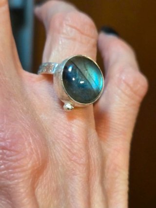 Anello Argento 925 e Labradorite