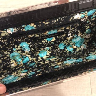 Cartera de mano piel vintage negra