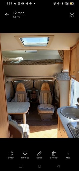 Autocaravana FIAT Ducato Burstner LevantoA580 2007