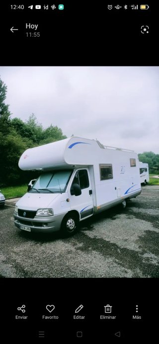 Autocaravana FIAT Ducato Burstner LevantoA580 2007