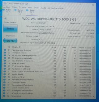 Disco Duro HDD Western Digital 1TB WD10JPVX