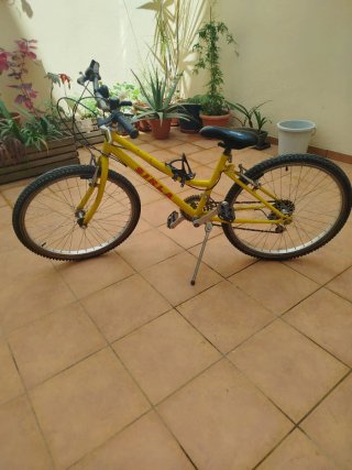 Bicicleta infantil amarilla SIRLA