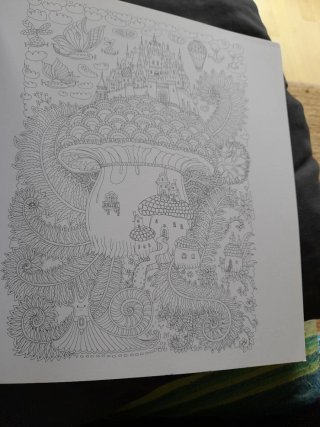 El mundo imaginario libro de colorear para adultos