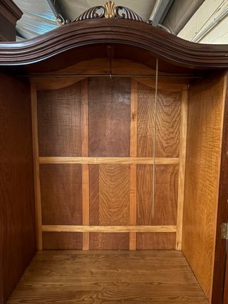 Armario Francés 2 Puertas Madera y Cristal
