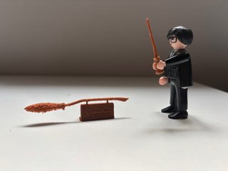Varita y escoba Harry Potter Playmobil