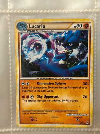 Carta Pokémon Lucario HP 90
