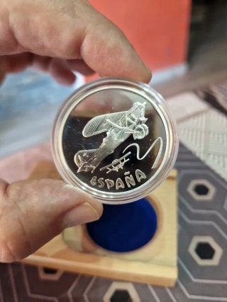5 Euros Plata nieuport 1997 Flor de Cuño 1 Onza